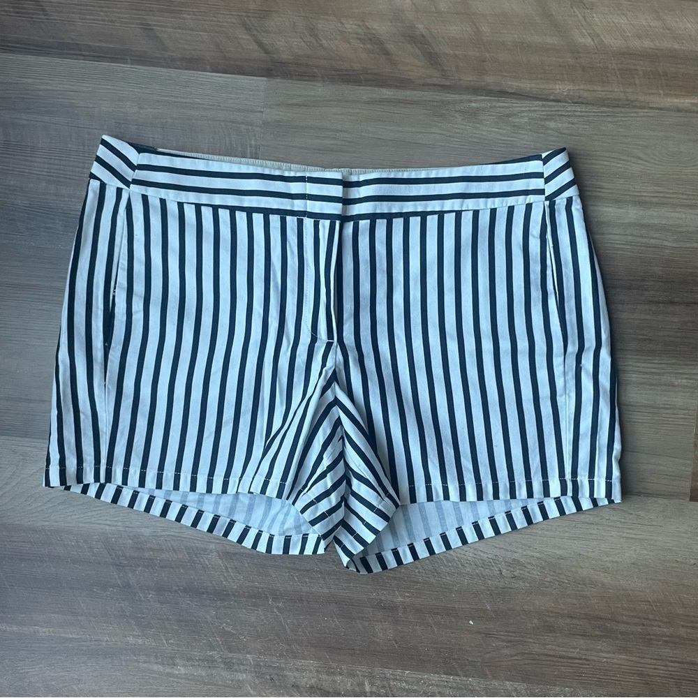 Striped Shorts J Crew Navy and White Sailor Nautical Aesthetic Coastal Grandma